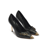 Кожаные туфли на шпильках Elisabetta Franchi - черный(SA21L46E2)