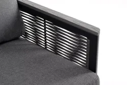 "Париж" угловой модульный диван, каркас из алюминия, цвет серый