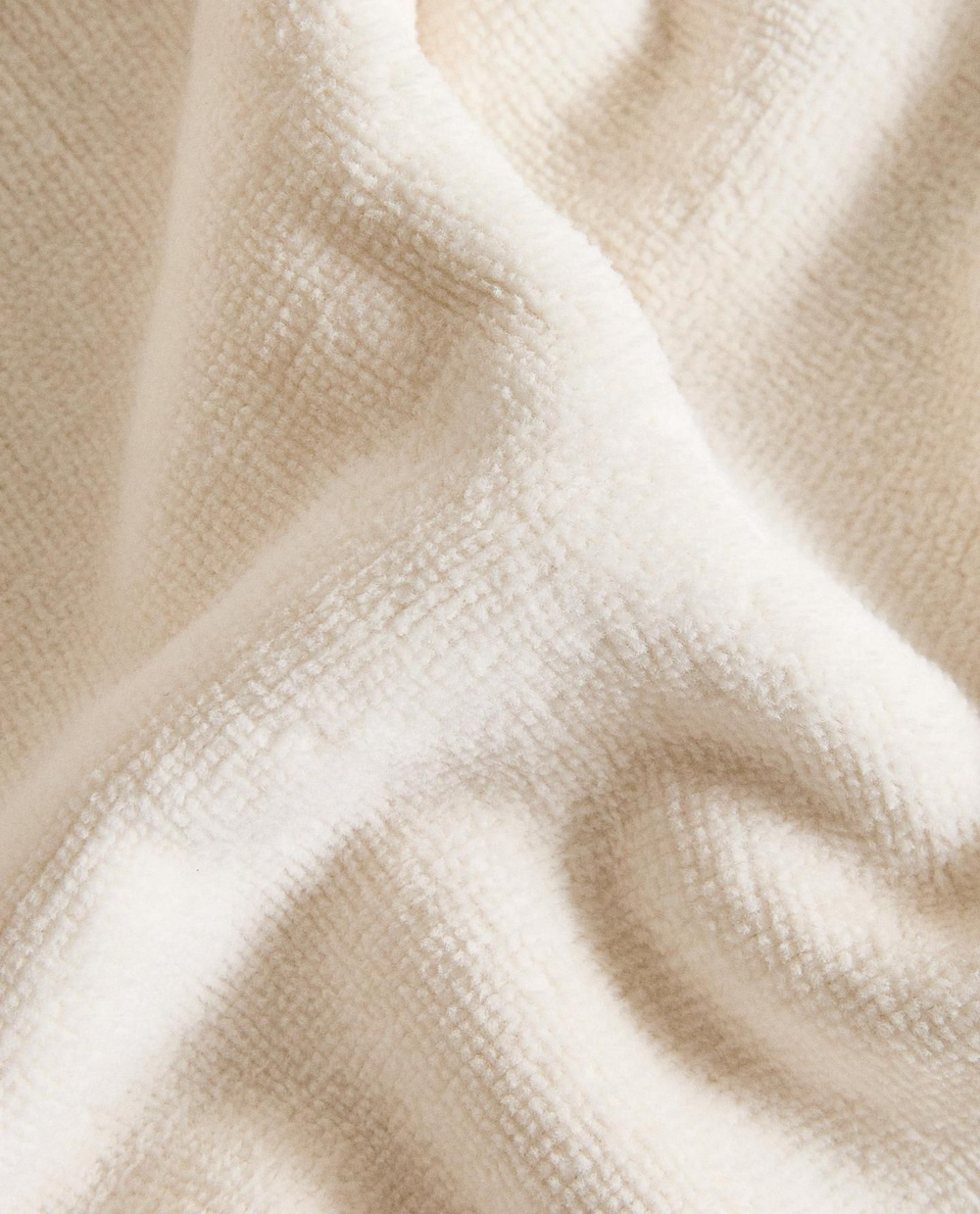 Zara Home - Полотенце для ванной с вышивкой крестиком, белый, 90х150 см