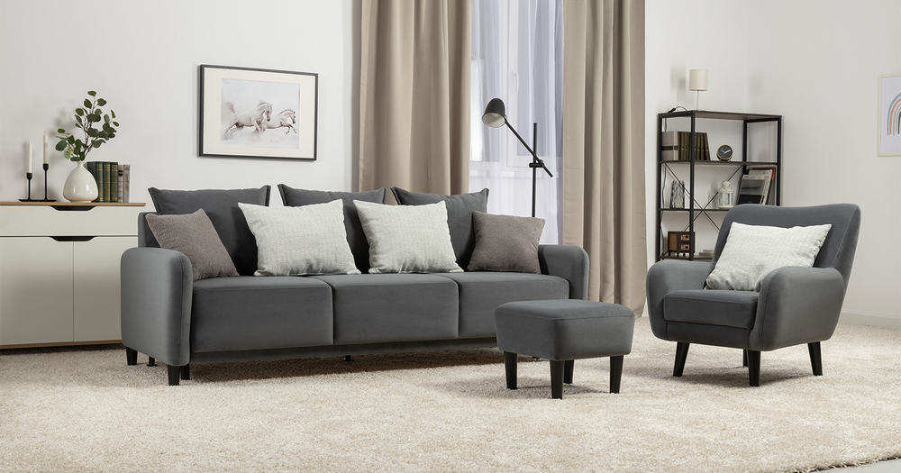 Диван кровать Дакота, Серый