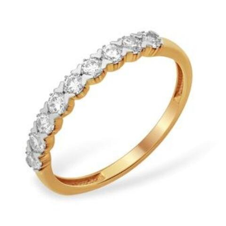 Кольцо из золота с фианитами