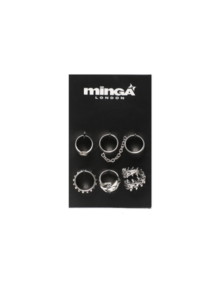 Кольцо ( Набор 5 Шт.) Punk Ring Set
