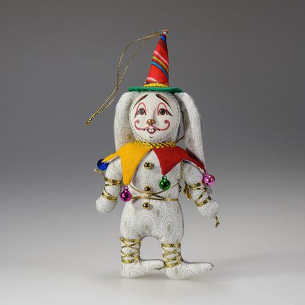 Ёлочная игрушка Кролик-Шут