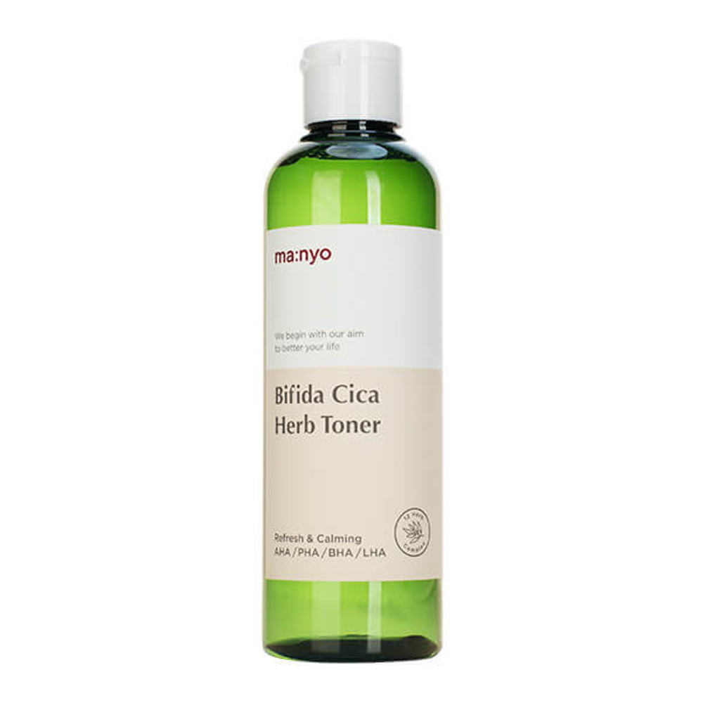 Manyo Factory Bifida Cica Herb Toner успокаивающий тонер с экстрактом центеллы азиатской