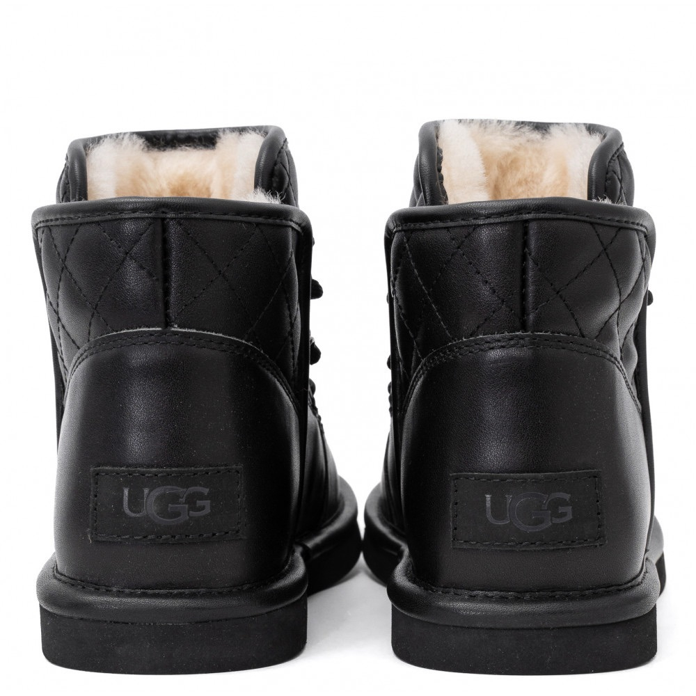 UGG Lodge Mini Leather Black