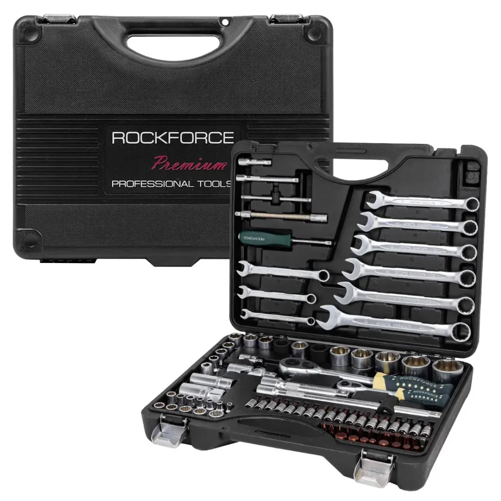 Набор инструментов 82+6пр. 1/4'',1/2''(сорв.гр.) RockForce##Rock FORCE RF-4821-7 Premium