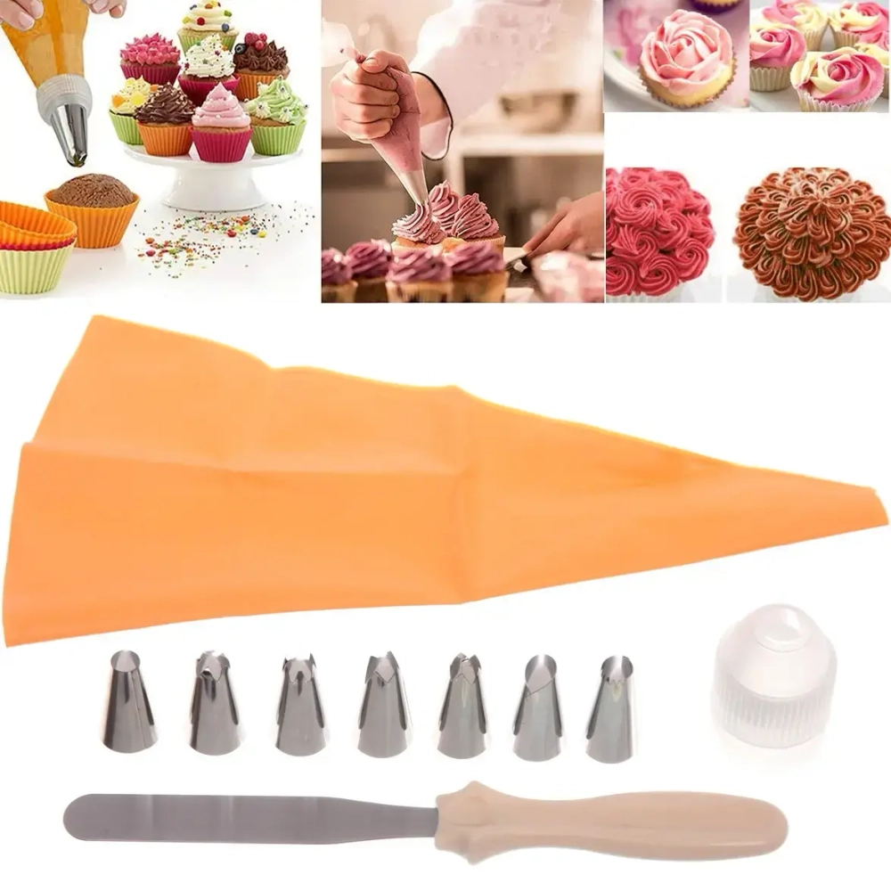 Набор кулинарный 4в1 (лопатка кондитерская, кондитерский мешок,насадки)