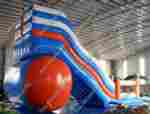 Надувной батут-горка "Супер-волна" 13*6*8 м