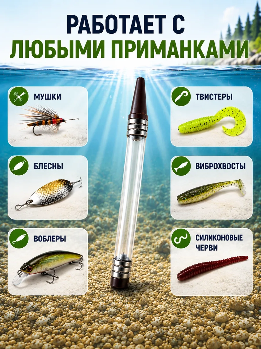 Настоящая тирольская палочка грузило для рыбалки 10 грамм набор 5 шт
