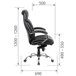 Офисное кресло CHAIRMAN CH423, экокожа