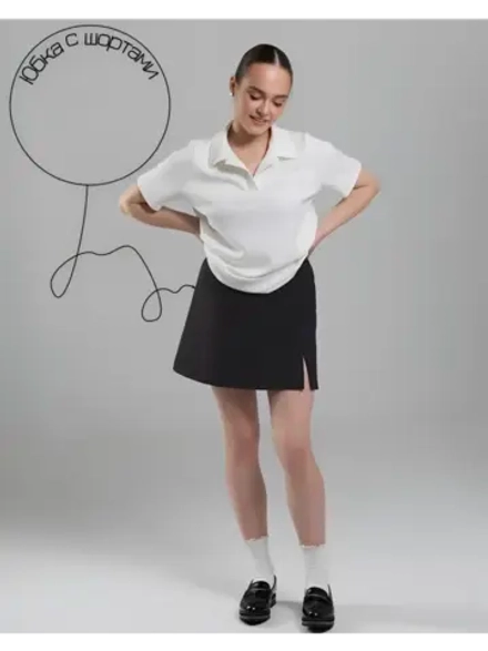 Юбка мини с шортами