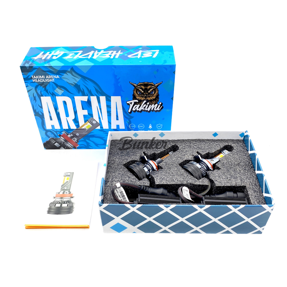 Светодиодные автомобильные LED лампы TaKiMi Arena HIR2 (9012) 6000K 12V
