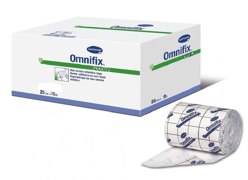 Omnifix elastic 10мх20 см, 1шт/Омнификс эластик - пластырь из нетканматериала в рулоне,