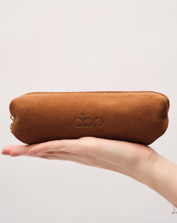 Замшевая косметичка DBR 15-11 светло-коричневый