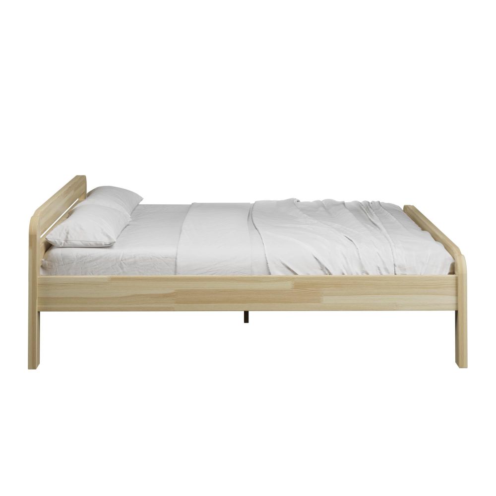 Кровать деревянная двуспальная Бодо, 180x200 (бесцветный лак)