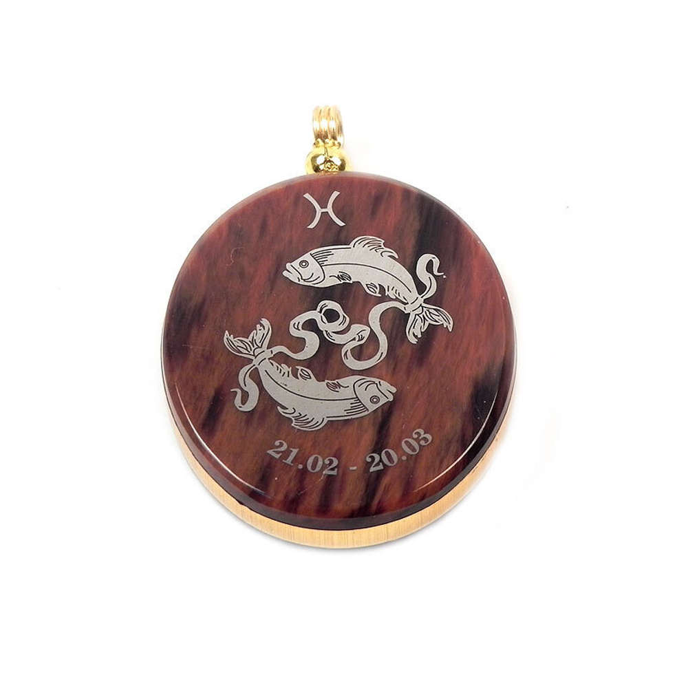 Кулон "Знак Зодиака" обсидиан