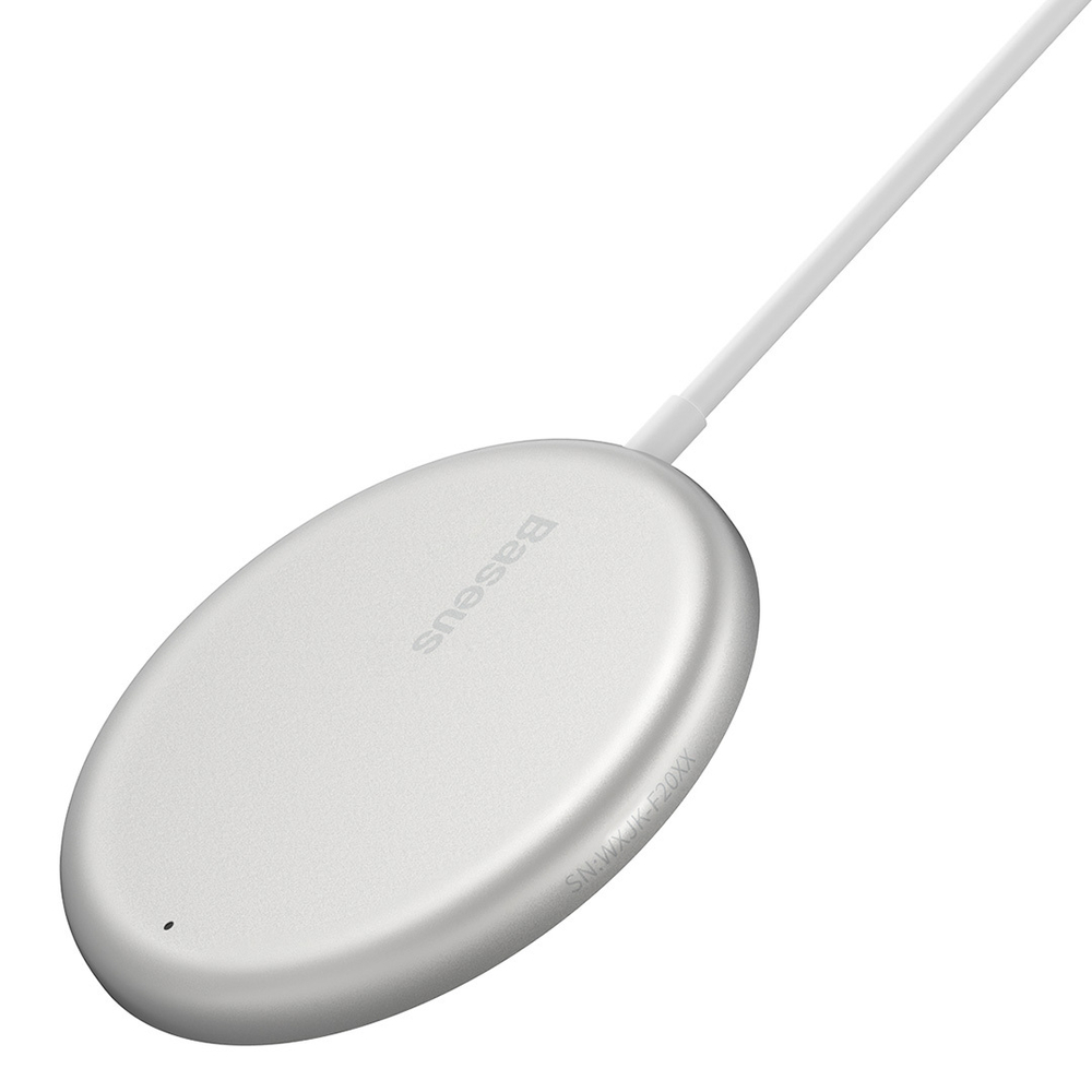 Беспроводная зарядка Baseus Simple Mini Magnetic Wireless Charger - White