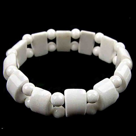 Браслет "Наст" кварцит белый