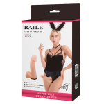 Реалистичный фаллоимитатор 18,5см на трусиках Baile Yvette Super Belt Strap-on BW-022009