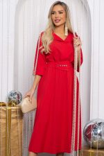 Платье с поясом Доминанта НЬЮ (алое) П14614-16М LT Collection