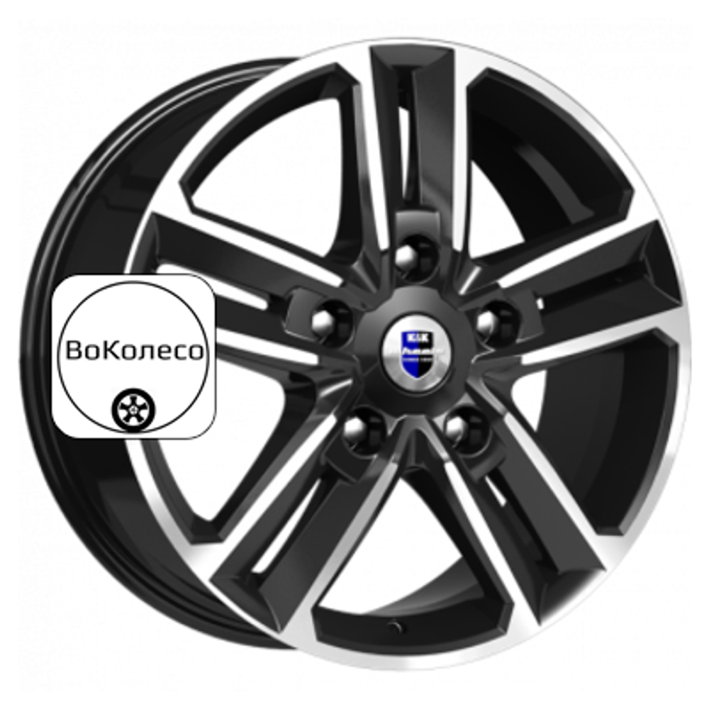 8x18/5x114,3 ET45 D66,1 Backfire (КС763M) Алмаз черный K&K