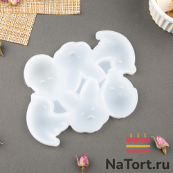 Силиконовая форма для леденцов «Пасхальные животные»