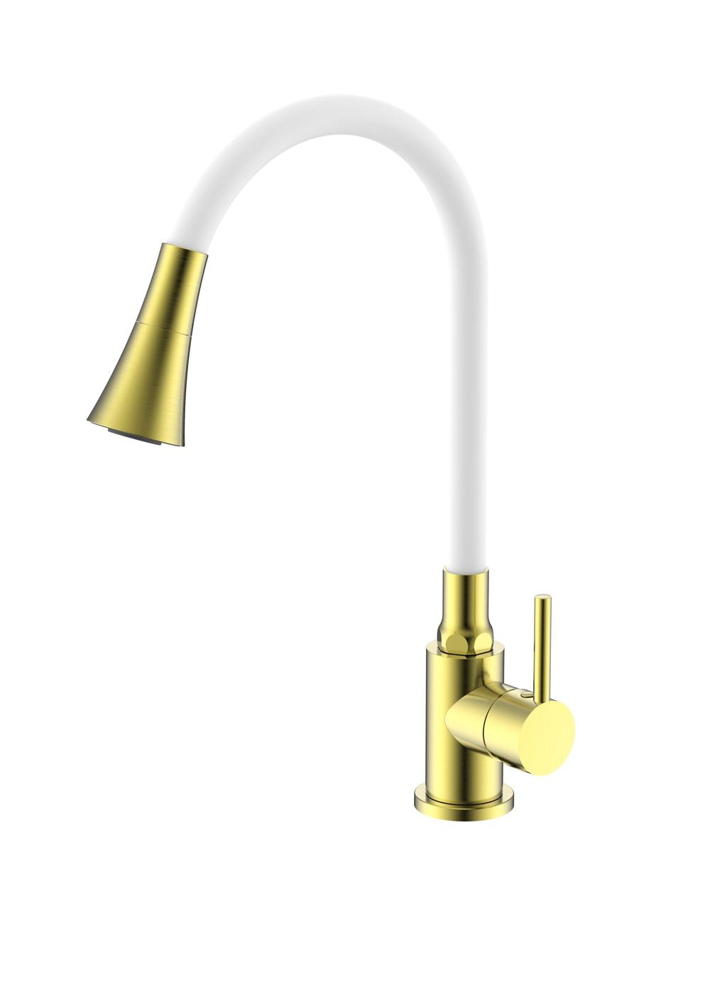Смеситель для кухни SPLENKA ЗОЛОТОЙ САТИН / БЕЛЫЙ S201.4308.03