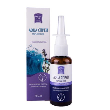 Aqua Спрей для носа "Морская соль с гидролатом иссопа"