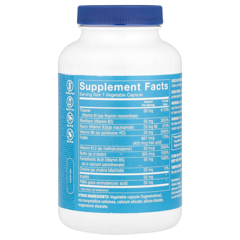 The Vitamin Shoppe, B-Complex 50, 300 растительных капсул