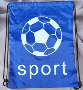 Мешок- рюкзак полиэстр Футбол, васильковый