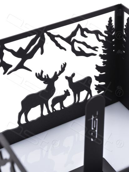 Биокамин настольный металлический "Forest spirit" с подсветкой