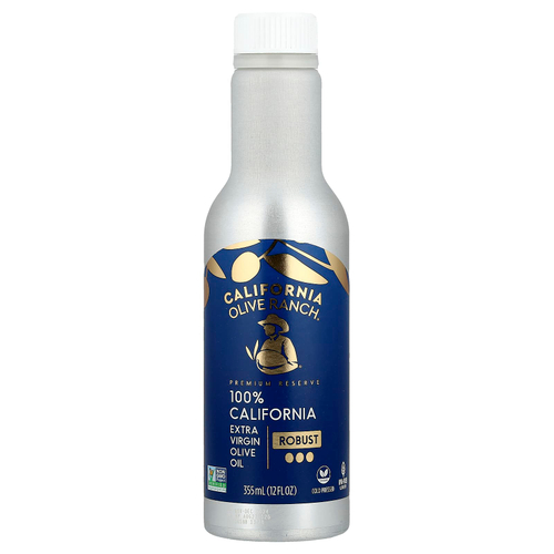 California Olive Ranch, Premium Reserve, нерафинированное оливковое масло высшего качества, 100% из штата Калифорния, крепкое, 355 мл (12 жидк. унций)