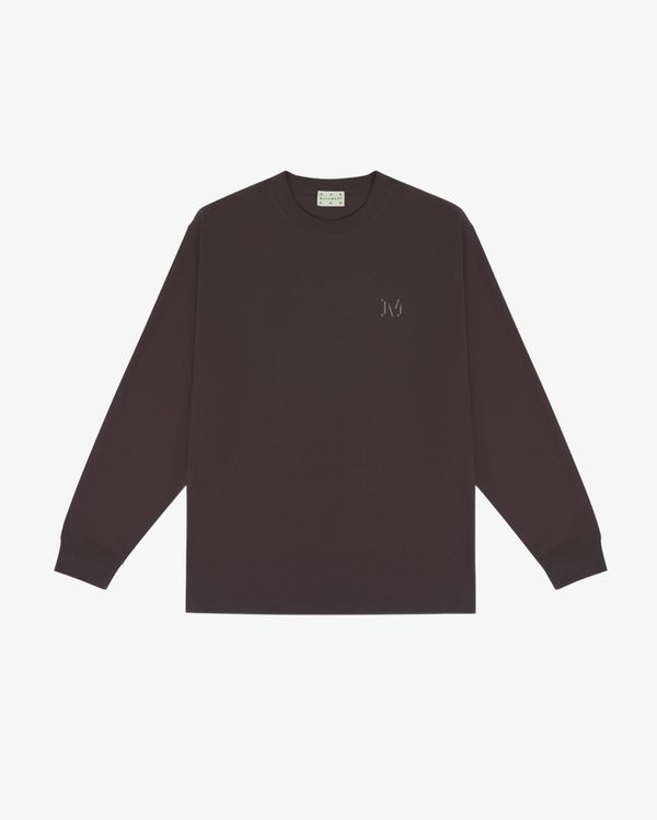 Лонгслив heavy brown/wash коричневый - фото 1