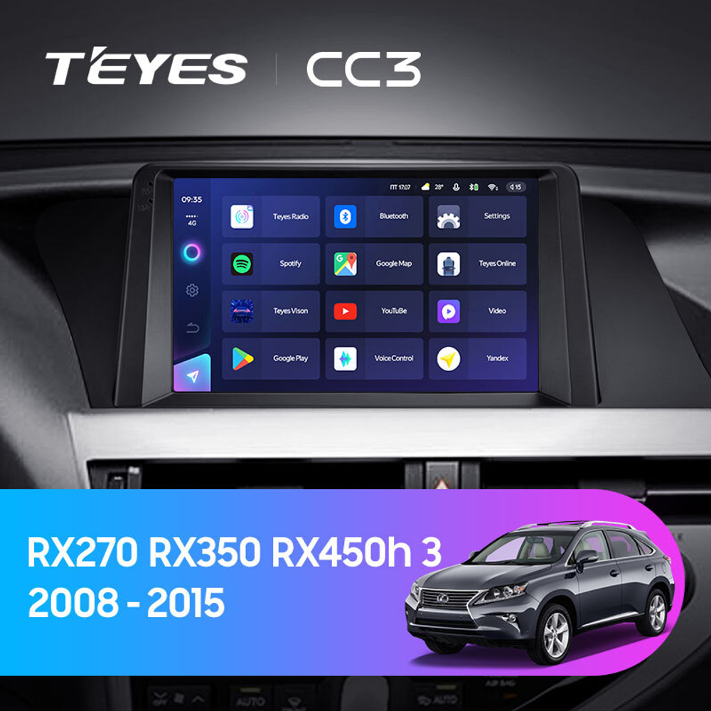 Teyes CC3 9" для Lexus RX 270 RX 350 2008-2015