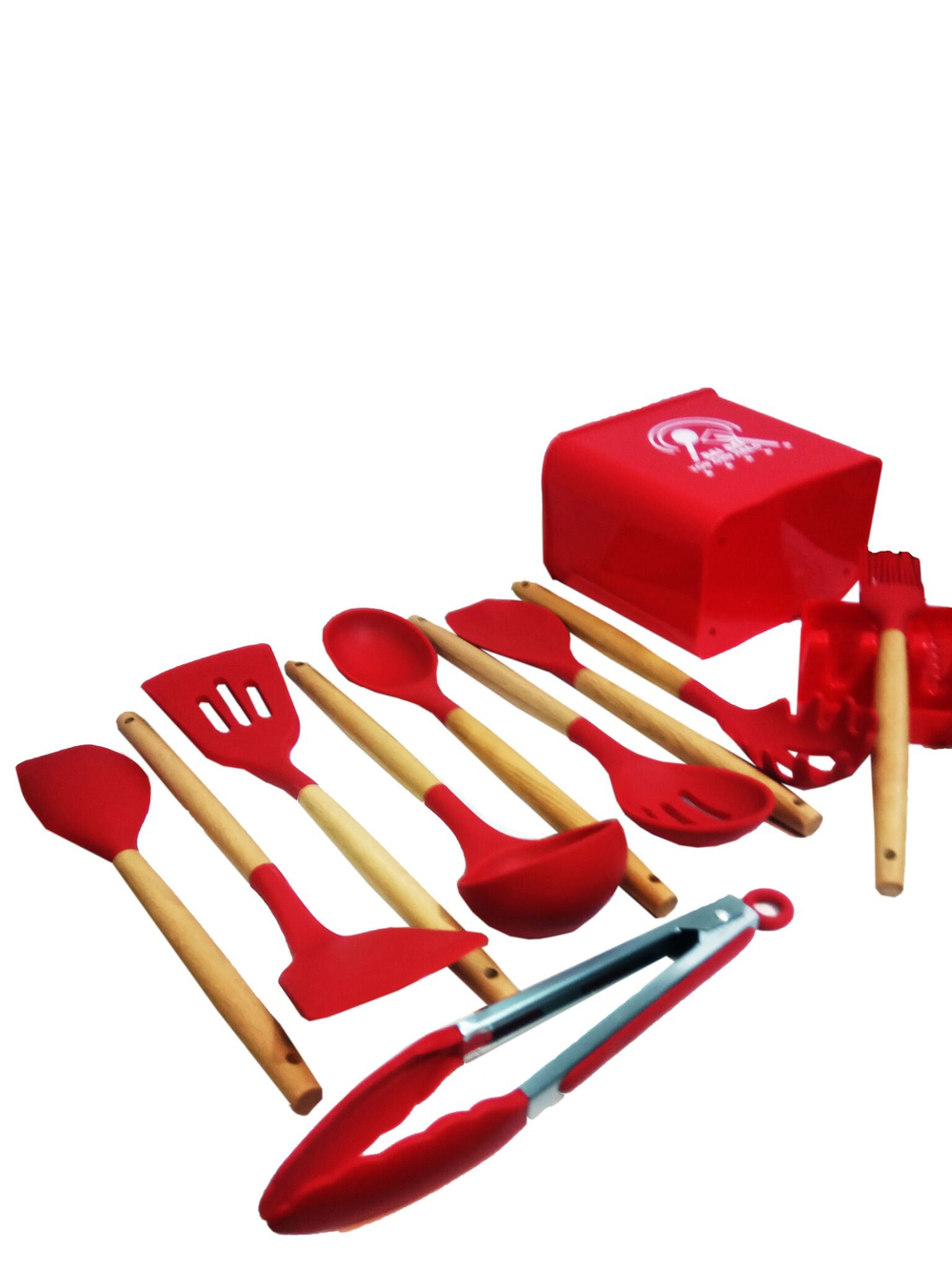 Набор кухонных принадлежностей из 13 предметов, с подставкой