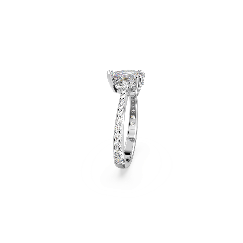 MILLENIA:RING PEAR WHITE/RHS 52