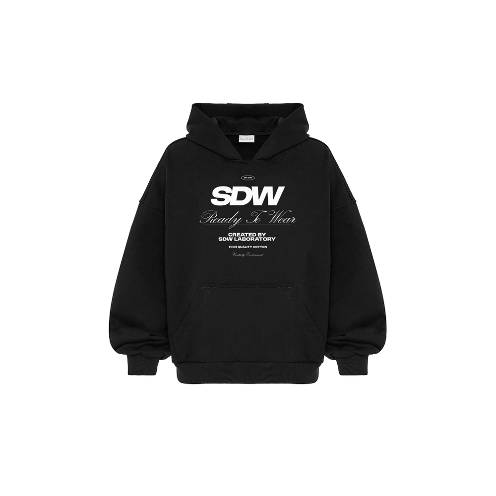 HOODIE "SDW" Black