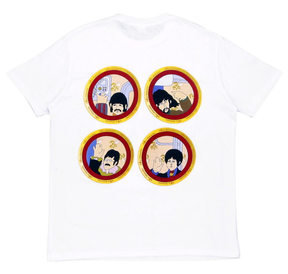 Футболка The Beatles Yellow Submarine белая (711)
