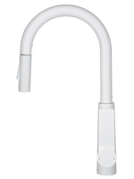 Смеситель для кухни с выдвижным изливом WONZON & WOGHAND, Белый матовый (WW-A20782-MW)