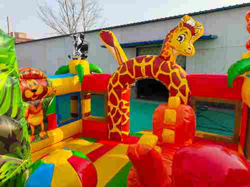 Коммерческий надувной батут "Сафари-экскурсия", с горкой 5*4*2,8 м