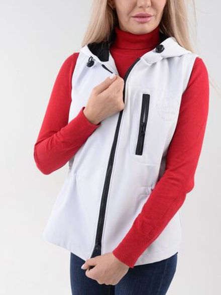 Жилет с капюшоном и кулиской