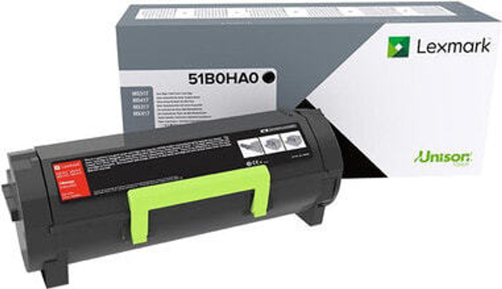 Картридж тонерный черный 1 шт Lexmark 51B0HA0