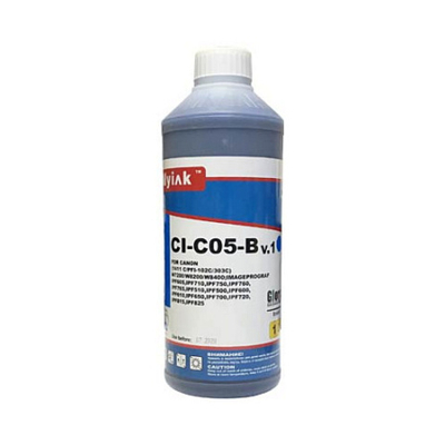 Чернила MyInk CI-C05-B для CANON imagePROGRAF W7200/iPF8400/iPF6400 (BCI-1411C, 1л, Dye) cyan