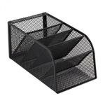 Подставка-органайзер д/канцтоваров, Alingar, металлическая, 20,8*10 *9,8 см, 5 отделений, черный