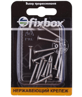 Саморезы универсальные нержавеющие 3,0х25 (15 шт) Fixbox 565990