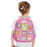 Ранец GRIZZLY анатомическая спинка, 2 отделения, "Кошкин дом", 36x28x20 см, RAz-086-8 /1