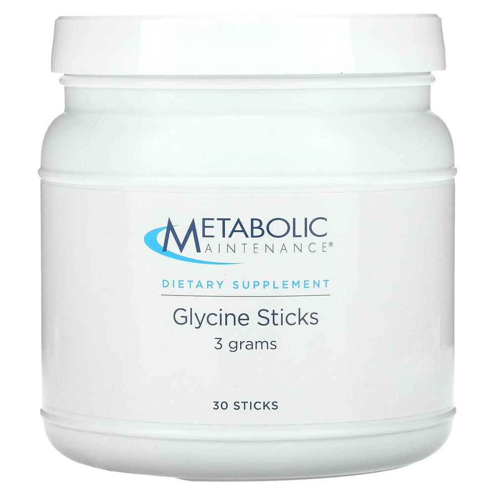 Metabolic Maintenance, глицин, палочки, 30 палочек по 3 г