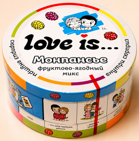 Конфеты Love is МОНПАНСЬЕ фруктовый микс 60г