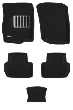 Коврики салона для PEUGEOT 4008 / MITSUBISHI ASX (2010-)/Citroen C4 Aircross Euromat 3D Lux черные. Арт. EM3D-003600
