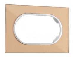 Рамка для двойной розетки Arte Milano am-502.01 502.01-double.shampan